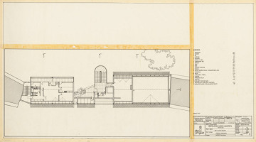 Ferdinand Milučký – Bratislavská ľudová univerzita. Pôdorys podkrovia. M 1:100 
