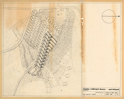 Ferdinand Milučký – Skupina rodinných domov. Nad Lúčkami. Bratislava. Situácia. M 1:1000 