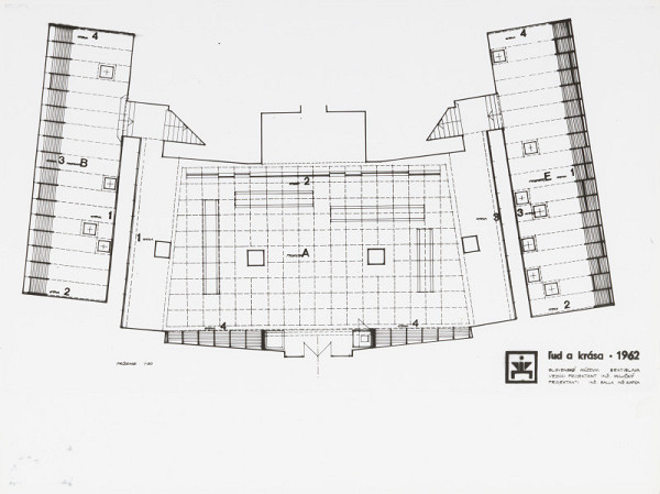 Ferdinand Milučký – Výstava Ľud a krása v Slovenskom národnom múzeu v Bratislave. Pôdorys.