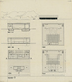 Ferdinand Milučký, Jozef Chovanec – Výstavné pavilóny PKO v Bratislave. Objekt 1. Rezy AA, BB. 
