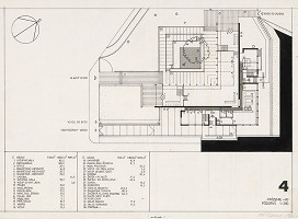 Ferdinand Milučký – Reštaurácia na Železnej studienke, Bratislava. Pôdorys prízemia. M 1:300 