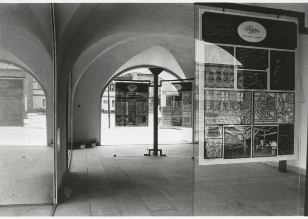 Ferdinand Milučký – Expozícia dejiny Rajca. Výstava v podlubí. 