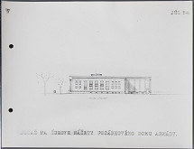 Ján Kočí, Ladislav Beisetzer, Neznámy autor – Súťaž na ideové náčrty posádkového domu armády. Východný pohľad 