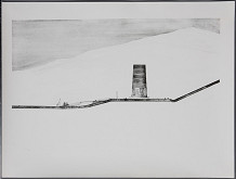 Ladislav Beisetzer, Imrich Vysočan, Ladislav Snopek, Neznámy autor – Pomník SNP "Vápenka" v Nemeckej. Bočný pohľad s terénnym rezom. 