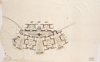 Emanuel Hruška – Urban Design Proposal for Twon Dubnica nad Váhom. Sketch of the Urban Design 
