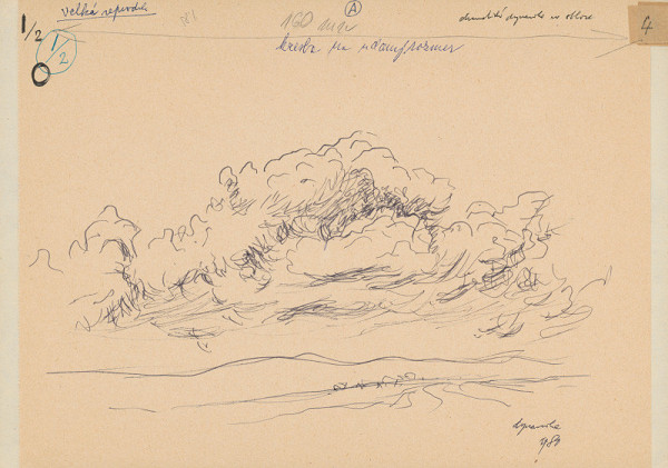 Emanuel Hruška – Rukopis knihy K tvorbe urbanistického prostredia. Dramatická dynamika na oblohe. 