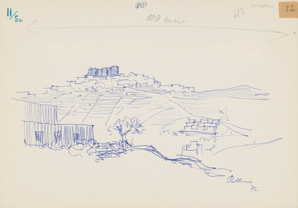 Emanuel Hruška – Rukopis knihy K tvorbe urbanistického prostredia. Pathmos - križiacky hrad. 