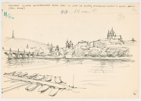 Emanuel Hruška – Rukopis knihy K tvorbe urbanistického prostredia. Praha - malostranský breh Vltavy. 