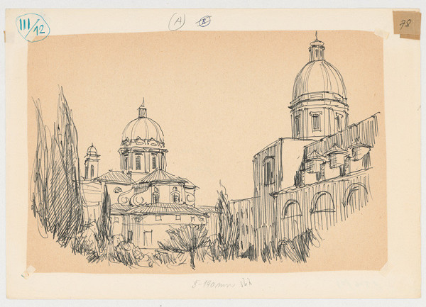 Emanuel Hruška – Rukopis knihy K tvorbe urbanistického prostredia. Rím - Lungo Tevere in Augusto. 