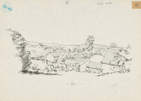 Emanuel Hruška – Rukopis knihy K tvorbe urbanistického prostredia. Česká dedina. 