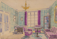 Franz Wimmer – Návrhy interiérov. Obývačka 