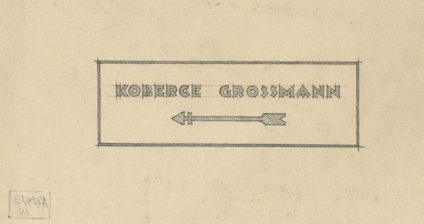 Michal Maximilián Scheer – Dom p. Grossmanna v Žiline. Tabuľka: koberce Grossmann. 