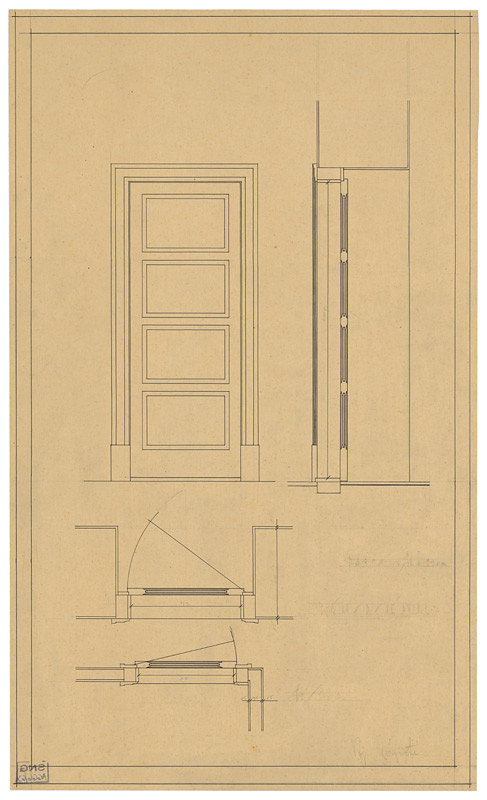 Emil Belluš – Národný dom v Banskej Bystrici. Záchodové dvere.