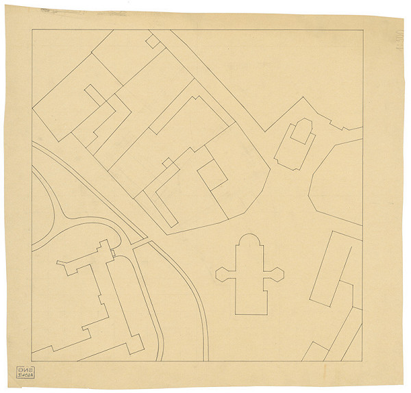 Emil Belluš – Ľudová a meštianska škola v Stupave. Situácia. 