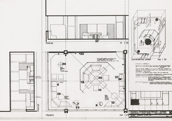 Vojtech Vilhan – Album fotografickej dokumentácie. Interiéry reprezentačných priestorov PZO Kerametal. 