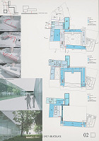 David Kopecký, Ján Studený – Súťaž na rekonštrukciu a modernizáciu areálu Slovenskej národnej galérie v Bratislave. Návrh č. 1. Panel č. 2.  