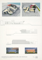 Eduard Šutek, Andrej Šutek – Súťaž na rekonštrukciu a modernizáciu areálu Slovenskej národnej galérie v Bratislave. Návrh č. 2. Panel č. 5.  