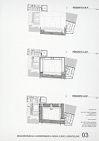 Gabriel Drobniak, Matúš Ivanič, Dušan Jurkovič, Gabriel Zajíček – Súťaž na rekonštrukciu a modernizáciu areálu Slovenskej národnej galérie v Bratislave. Návrh č. 7. Panel č. 3.  