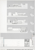 Pavol Paňák, Martin Kusý, Martin Kusý ml., Mária Kusá, Martin Hruška, Richard Kereškényi – Súťaž na rekonštrukciu a modernizáciu areálu Slovenskej národnej galérie v Bratislave. Návrh č. 21. Panel č. 5.  
