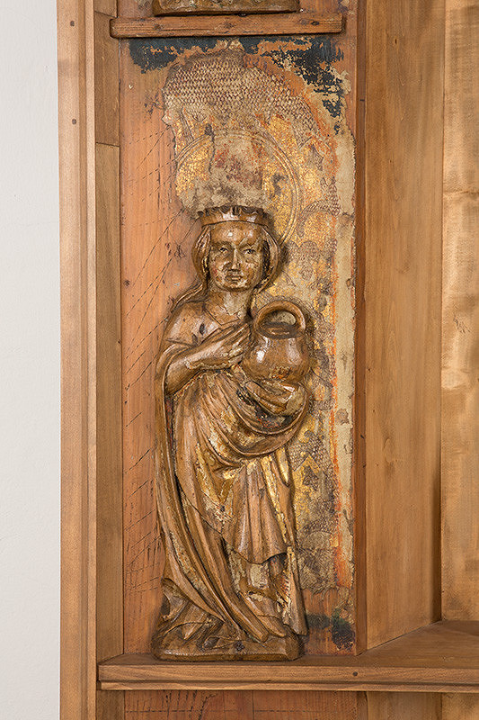 Spišský rezbár – Oltárne krídlo so sv. Katarínou a sv. Dorotou z Bušoviec 