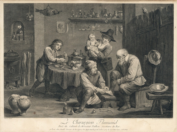 David Teniers ml., Jean Daullé – Flámsky chirurg