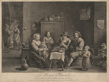 Jean Daullé, David Teniers – Flámska rodina 