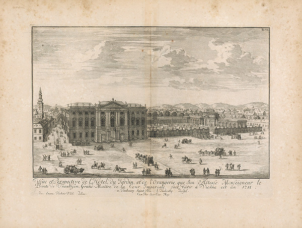 Johann Bernhard Fischer von Erlach – Pohľad na súkromné sídlo 