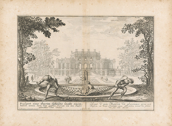 Johann Bernhard Fischer von Erlach – Pohľad na záhradnú budovu