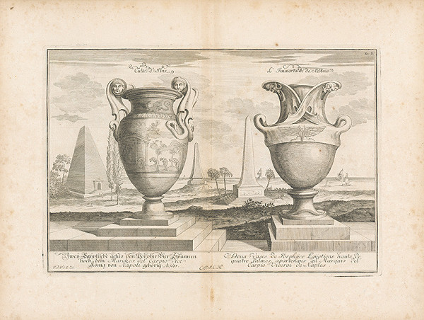 Johann Bernhard Fischer von Erlach – Pohľad na dve egyptské vázy z porfýru II.