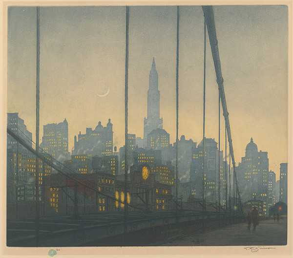 František Tavík Šimon – New York - Brooklyn Bridge