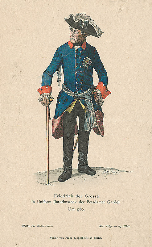 Franz Skarbina – Fridrich Veľký v uniforme