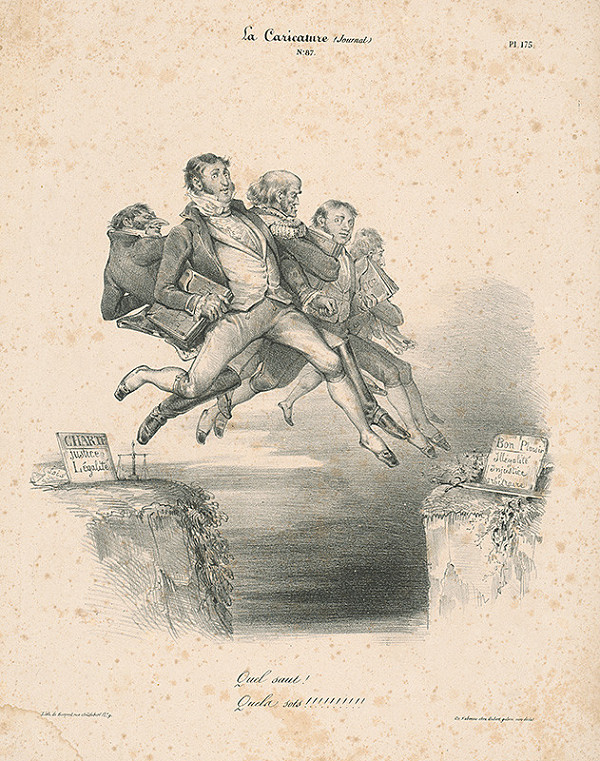 Francúzsky autor z 30. rokov 19. storočia – Aký skok! Akí hlupáci!