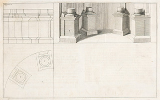 Andrea Pozzo, Giacomo Böemo Komarek – Fig.10. - Štyri piedestály v kruhu s iným dokumentom 