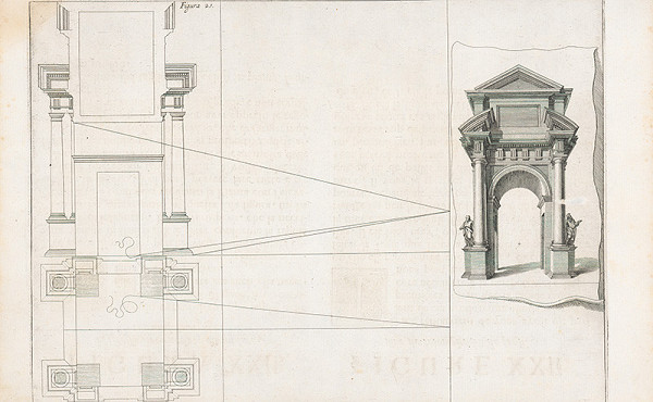 Andrea Pozzo, Giacomo Böemo Komarek – Fig.21. - Víťazný oblúk,kde sa vyrieši pochybnosť 