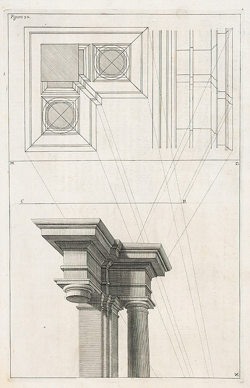 Andrea Pozzo, Giacomo Böemo Komarek – Fig.32. - Toskánska rímsa 
