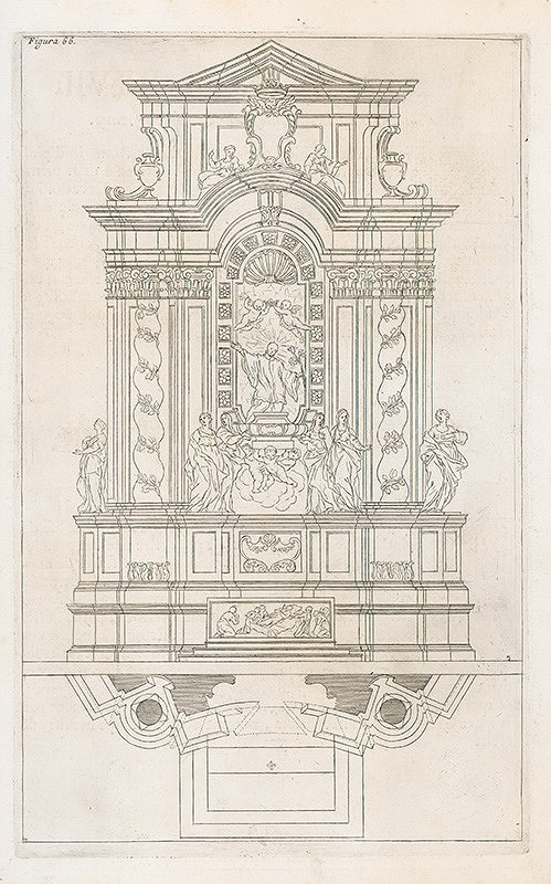Andrea Pozzo, Giacomo Böemo Komarek – Fig.66. - Projekt a výška predošlého vyobrazenia 