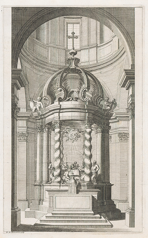 Andrea Pozzo, Giacomo Böemo Komarek – Fig.69. - Maľovaný oltár vo Frascati 