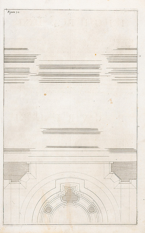 Andrea Pozzo, Giacomo Böemo Komarek – Fig.70. - Projekt a výška predošlého vyobrazenia