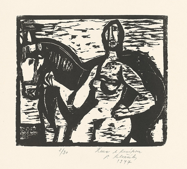 Vincent Hložník – Žena s koníkom
