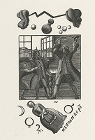 Vladimir Andrejevič Favorskij – 9. Ilustrácia - Rozhnevaný Lomonosov 