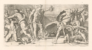 Carlo Cesio, Annibale Carracci – Perseus a Phineus,Tab.XII. 
