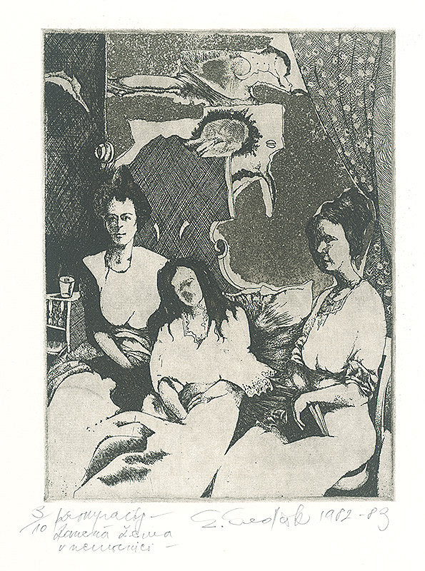 Emil Sedlák – Ranená žena v nemocnici 