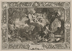 Charles Le Brun, Sebastien Le Clerc st. – Ľudovít XIV., apoteóza 