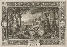 Charles Le Brun, Sebastien Le Clerc st. – Apoteóza Blahobytu za Ľudovíta XIV. 