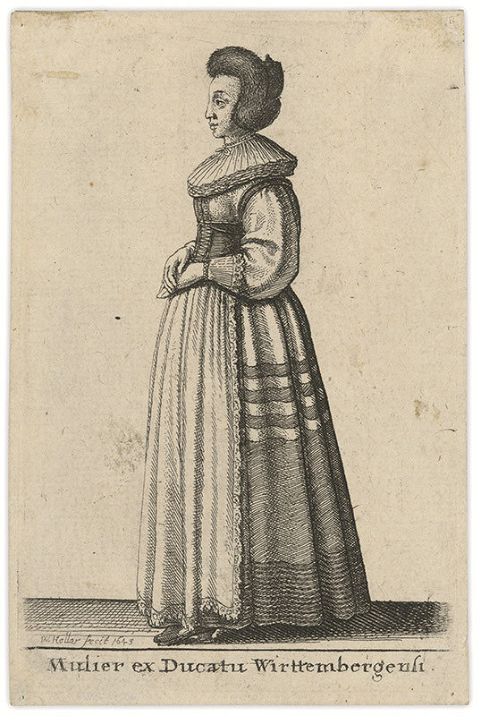 Václav Hollar – Žena z Württemberského kniežatstva