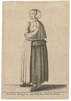 Václav Hollar – Belgičanka v domácom oblečení 