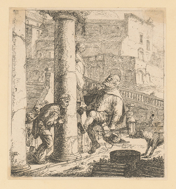 Nizozemský autor z 18. storočia – Slepý žobrák