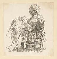 Západoeurópsky autor z 18. storočia – Čítajúca 