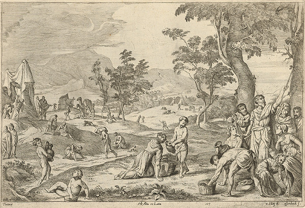 Nikolaus van Hoy, Jan van Ossenbeck, Jacopo Tintoretto – Izraeliti zbierajú manu