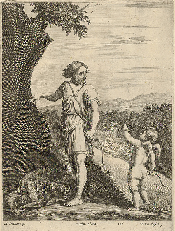 Théodorus van Kessel, Andrea Schiavone, David Teniers ml. – Mytologická scéna